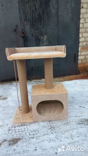 Домик для кошки (мейн-куна )с когтеточкой