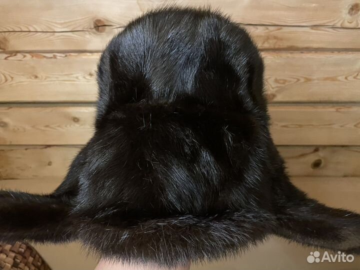 Норковая шапка мужская ушанка