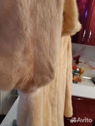 Шуба норковая с капюшоном 46 48 бу