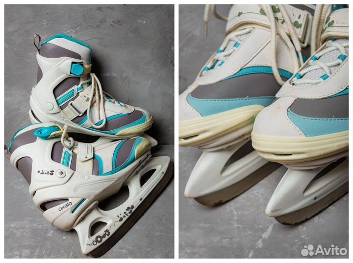 Коньки ледовые женские oxelo р-р 39