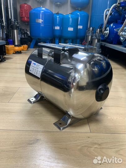 Гидроаккумулятор Беламос 24SS нержавейка, горизонт