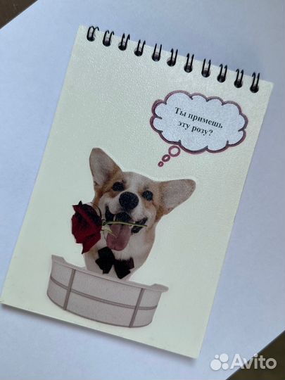 Блокнот Корги ручной работы