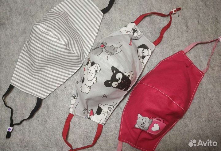 Маска многоразовая тканевая