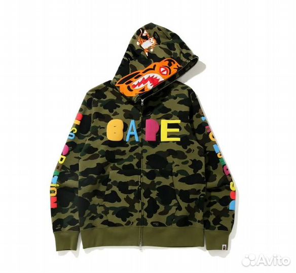 Зип-худи bape X readymade Tiger Shark