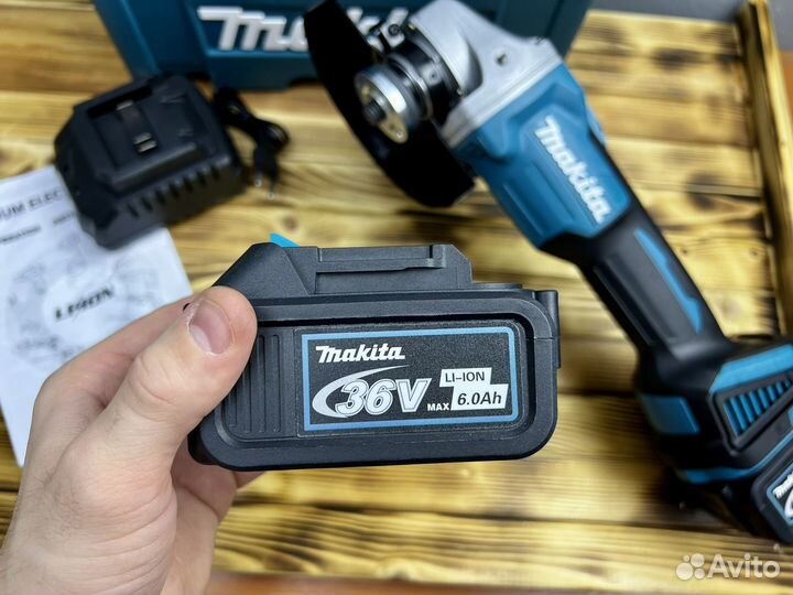 Аккумуляторная ушм болгарка makita