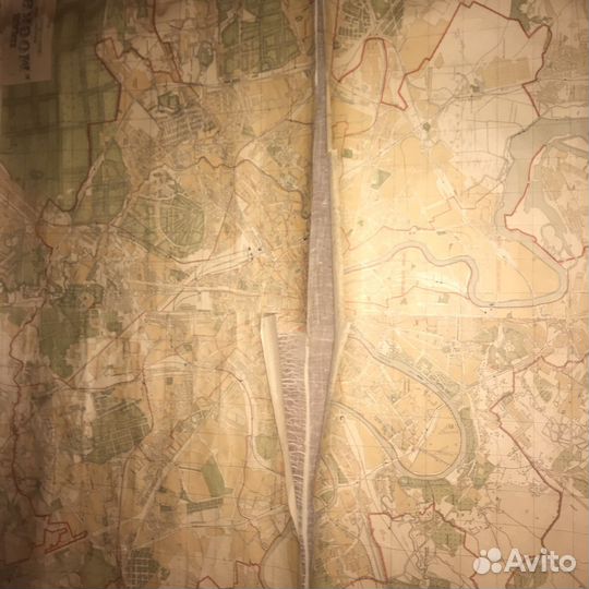 Карта Москвы 1946 оригинал