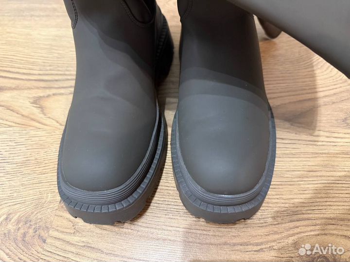 Сапоги трубы женские серые Dino Albat