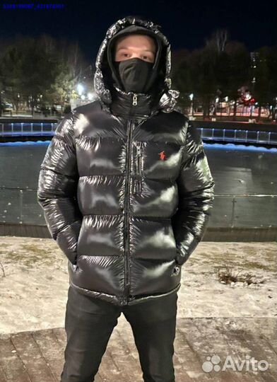 Пуховик с блестящей отделкой от Polo Ralph Lauren