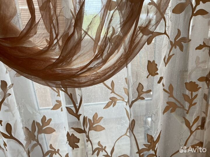 Комплект шторы и покрывало