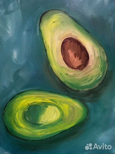 Картина маслом «Авокадо»