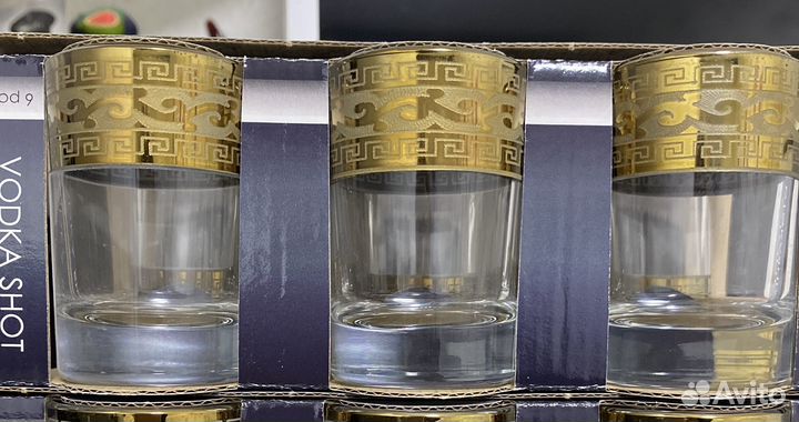 Стопки, бокалы для виски и шампанского