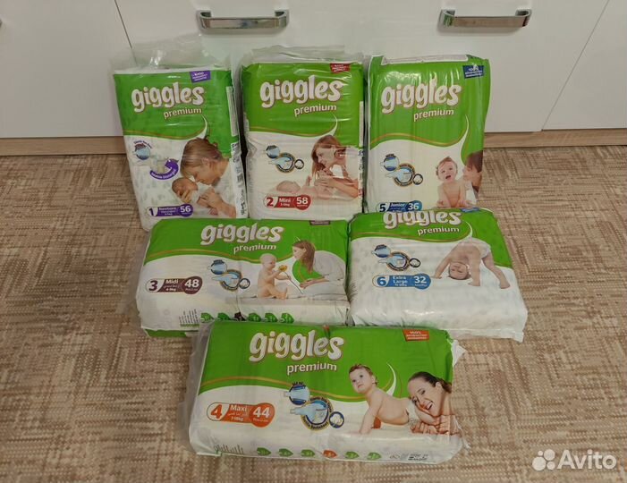 Подгузники памперсы детские giggles premium