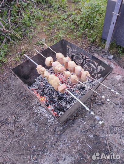 Кастровая чаша с решёткой гриль