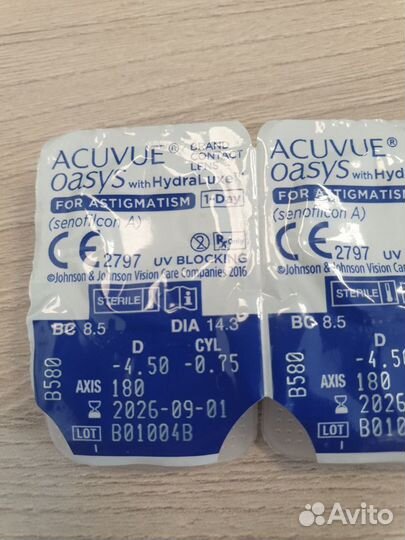 Контактные линзы acuvue oasys 1-Day with HydraLuxe