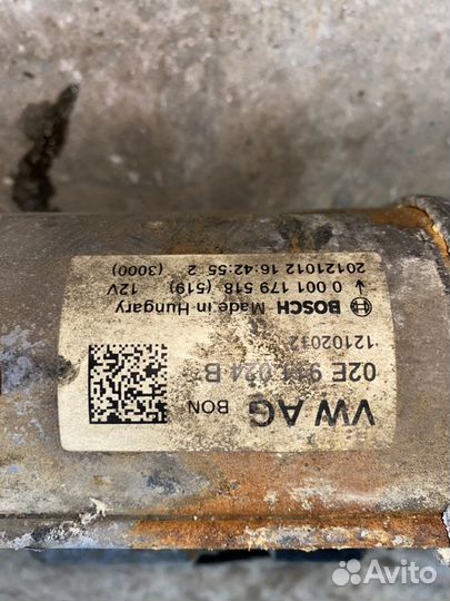 Стартер Volkswagen Tiguan внедорожник 1.4 2012