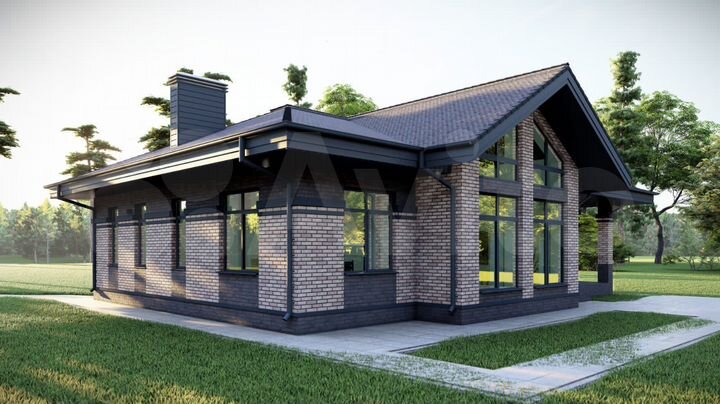 Дом 130 м² на участке 5 сот.