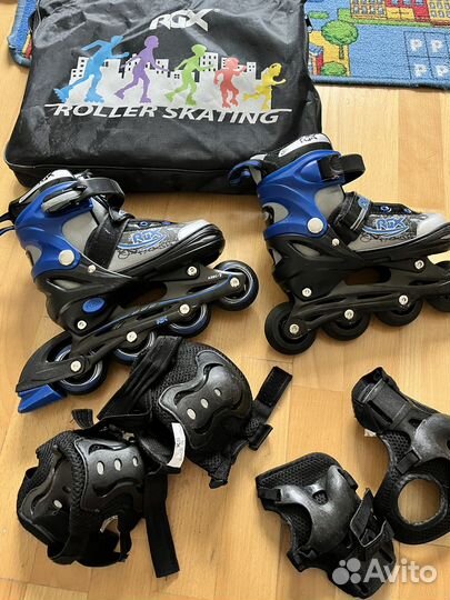 Роликовые коньки раздижные для мальчика 30-33 р-р