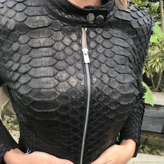 Женская куртка из кожи Dragon питона Ameliya