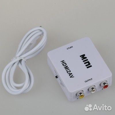 Провод, конвертер переходник VGA to hdmi RCA аудио