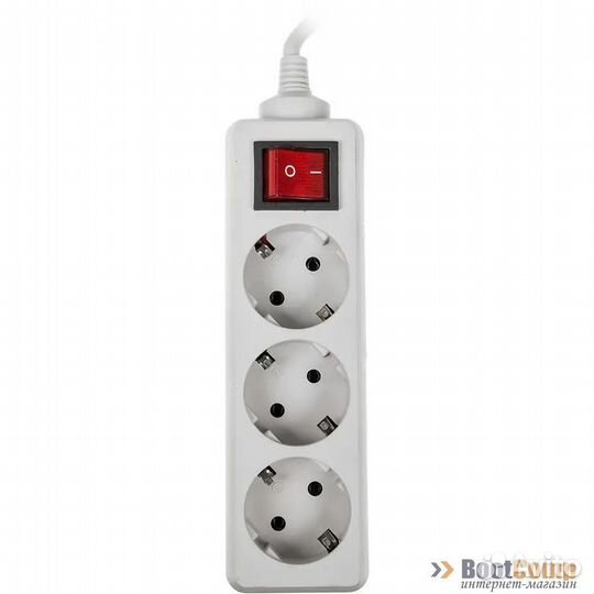 Фильтр сетевой Buro 300SL-5-G 5м (3 розетки) серый