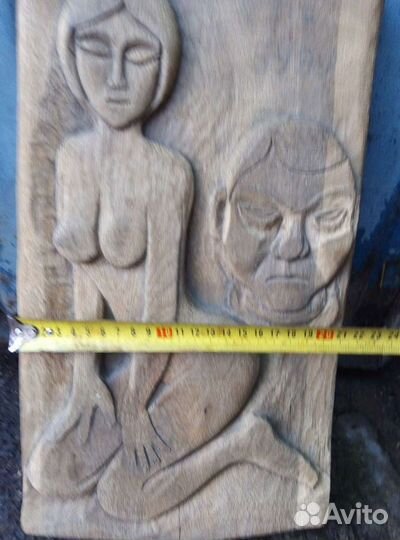 Панно из дерева чеканка