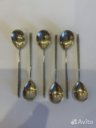 Ложки чайные серебро 875 пробы