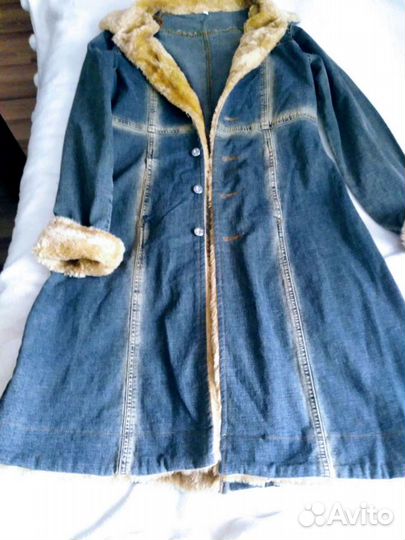 Пальто джинсовое женское