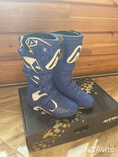 Мотоботы acerbis x-team blue/white