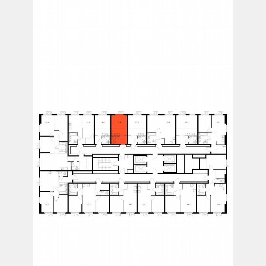 Квартира-студия, 20 м², 23/33 эт.