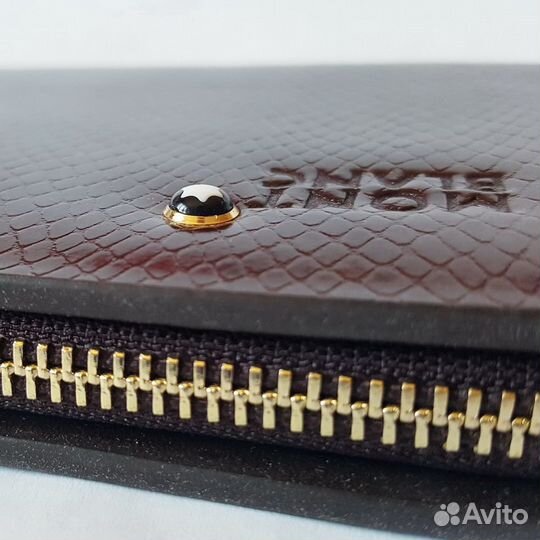 Кошелек MontBlanc с ремешком, Питон