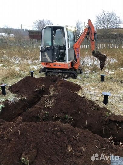 Дренаж, сваи, заезд