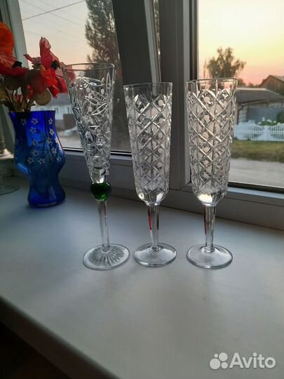 Хрустальные бокалы СССР