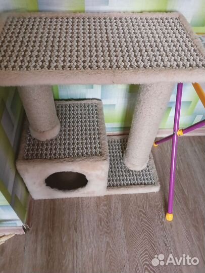 Когтеточка домик для кошки бу