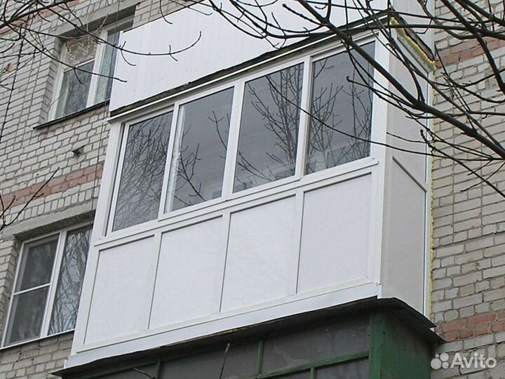 Балкон пластик, лоджия пвх любой сложности