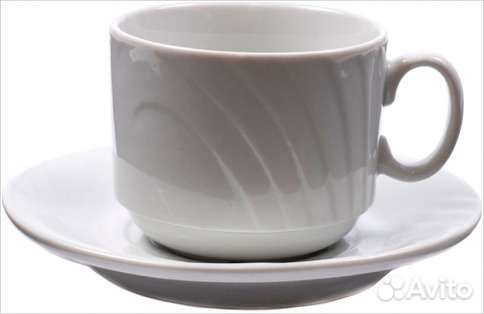 Чашка с блюдцем фарфор