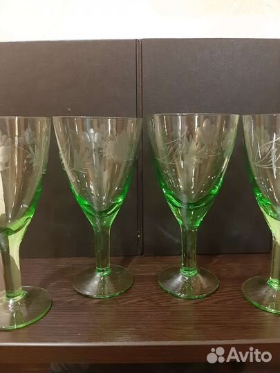 Фужеры цветное стекло