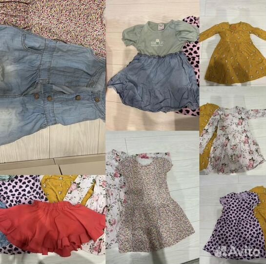 Вещи пакетом на девочку 104 110