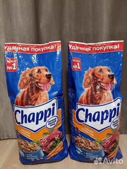 Корм для собак chappi/сытный мясной обед/корм