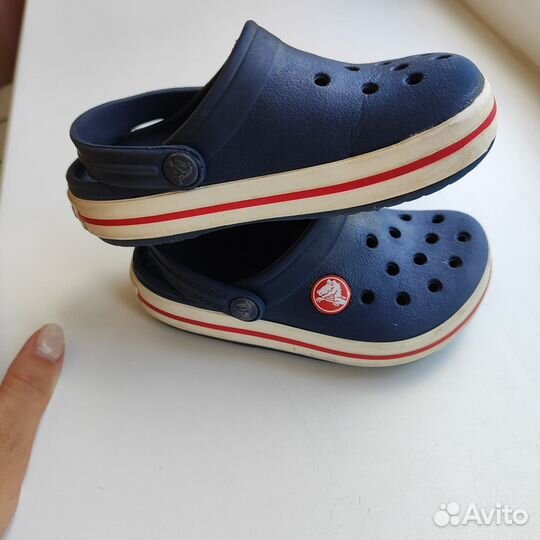 Сабо crocs c8 синие