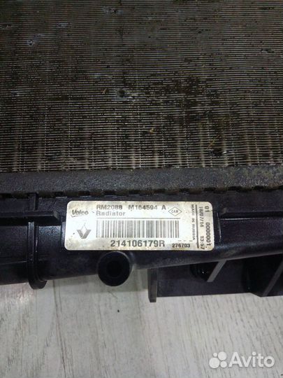 Радиатор охлаждения двигателя основной Renault log