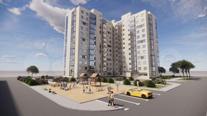 1-к. квартира, 46 м², 3/12 эт.