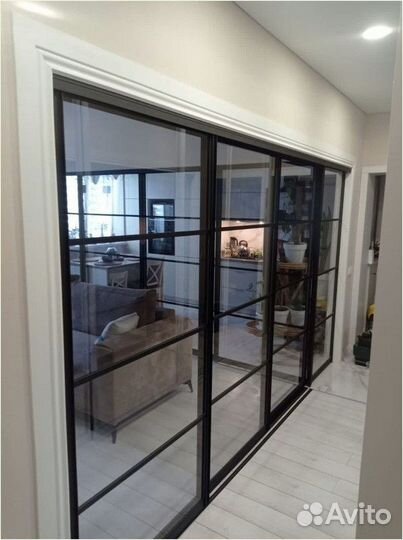 Перегородки купе беспороговые тонированые