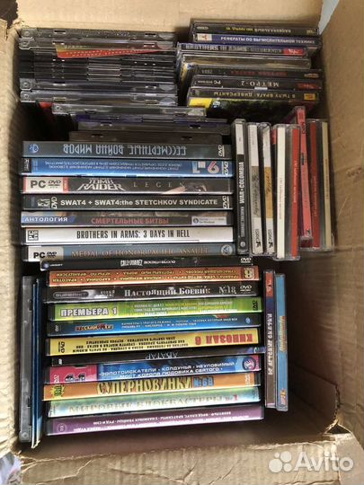 DVD диски CD с видео играми музыкой