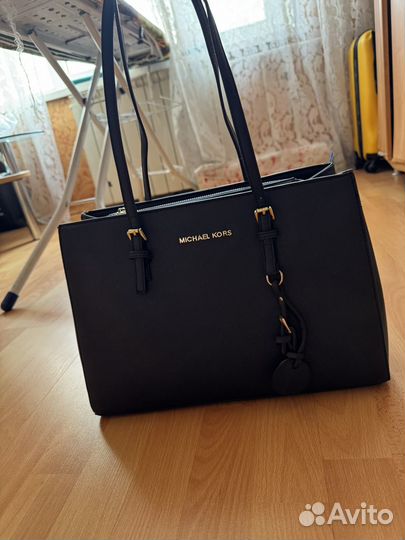 Сумка синяя кожзам 25х38 см