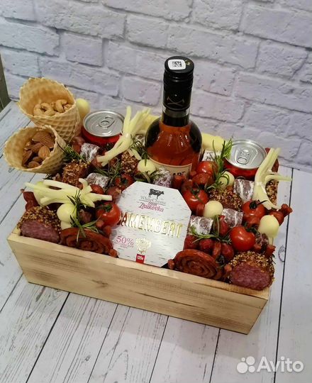 Мясной бокс, мужской букет