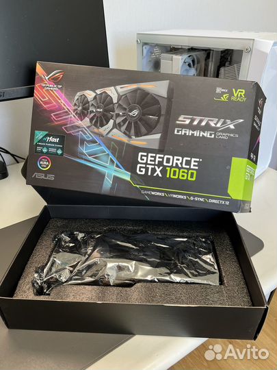 Видеокарта Asus Strix GTX 1060 6gb Идеал