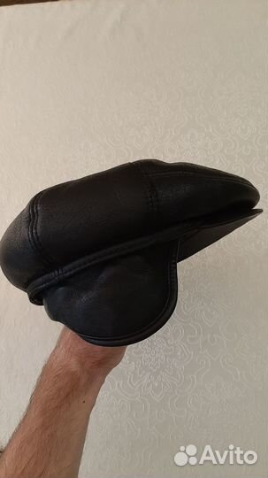 Шапка натуральная кожа