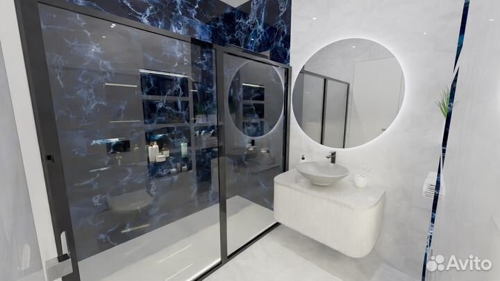 Adriatic Blue 600х1200мм High glossy