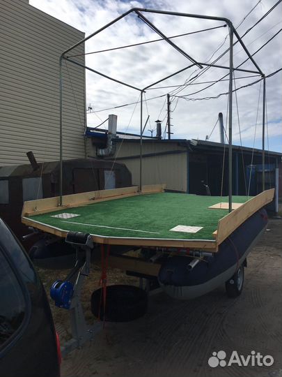 Надувной катамаран под мотор