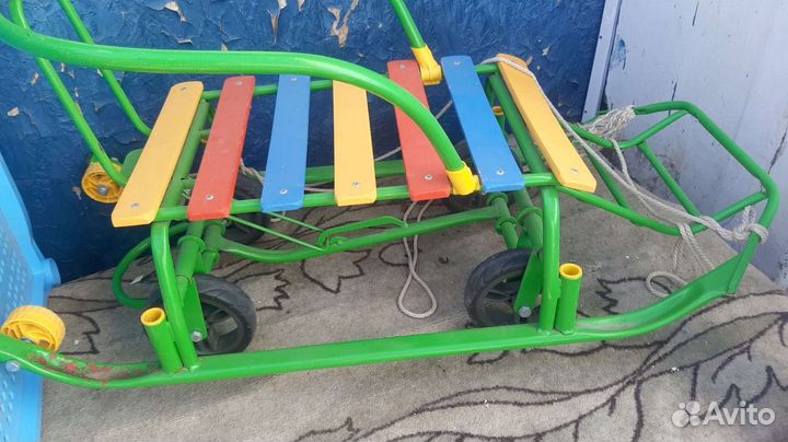 Детские санки коляска